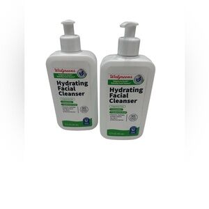 Walgreens Hydrating Facial Cleanser‎ Compare To CeraVe 12 fl oz Lot Of 2 New